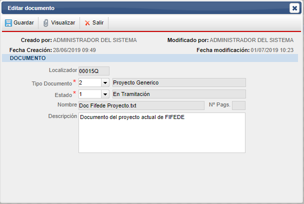 Modificar Documento