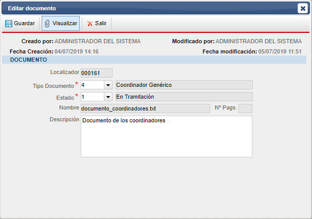 Modificar Documento