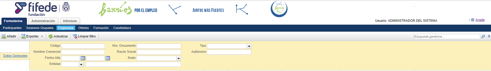 Búsqueda Participantes
