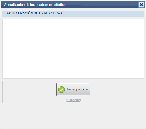 Actualizar estadísticas